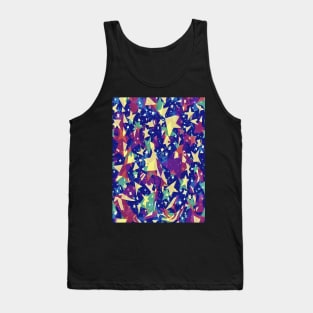 Abstract Starry Night Sky Tank Top